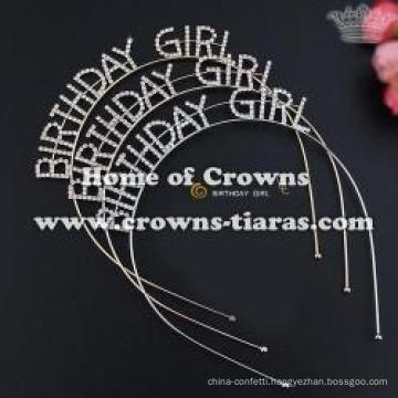 Fashion Rhinestone BIRTHDAY GIRL birthday tiaras